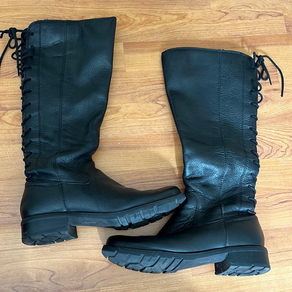 Sofft Knee High Lace-up Boots